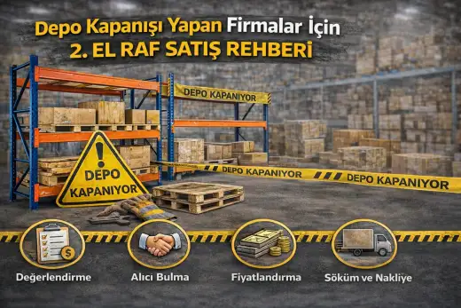 Depo Kapanışı Yapan Firmalar İçin 2. El Raf Satış Rehberi