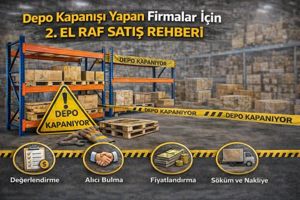 Depo Kapanışı Yapan Firmalar İçin 2. El Raf Satış Rehberi