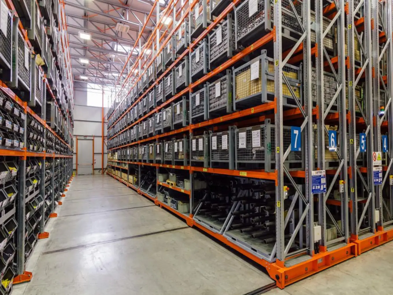 Mobile Pallet Racking motorlu raylı palet raf sistemi