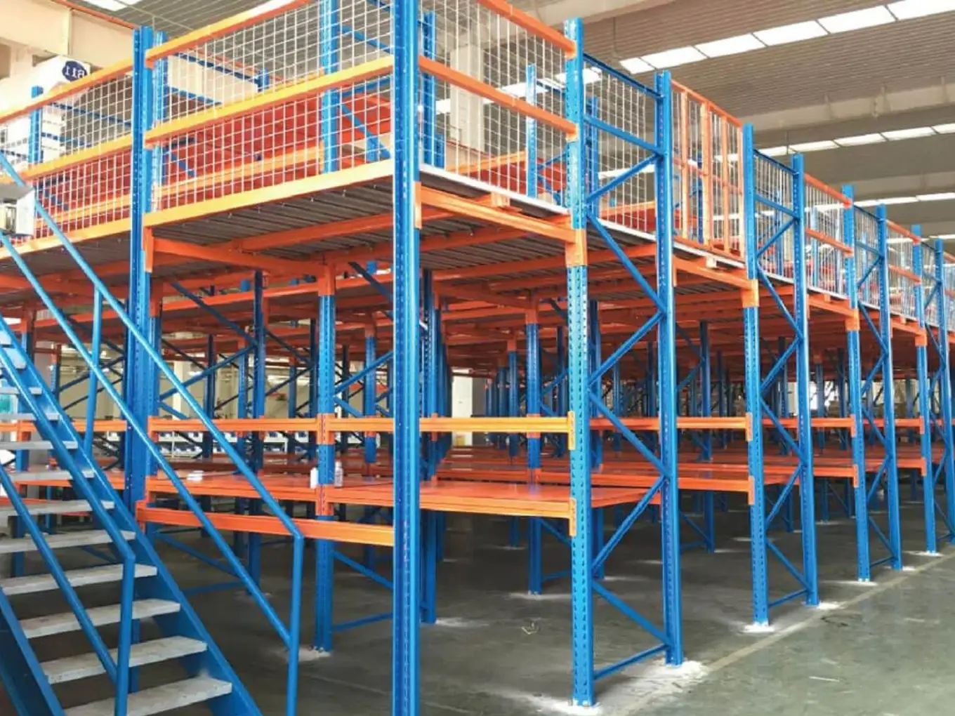 Platform raf sistemleri Structural Steel Mezzanine