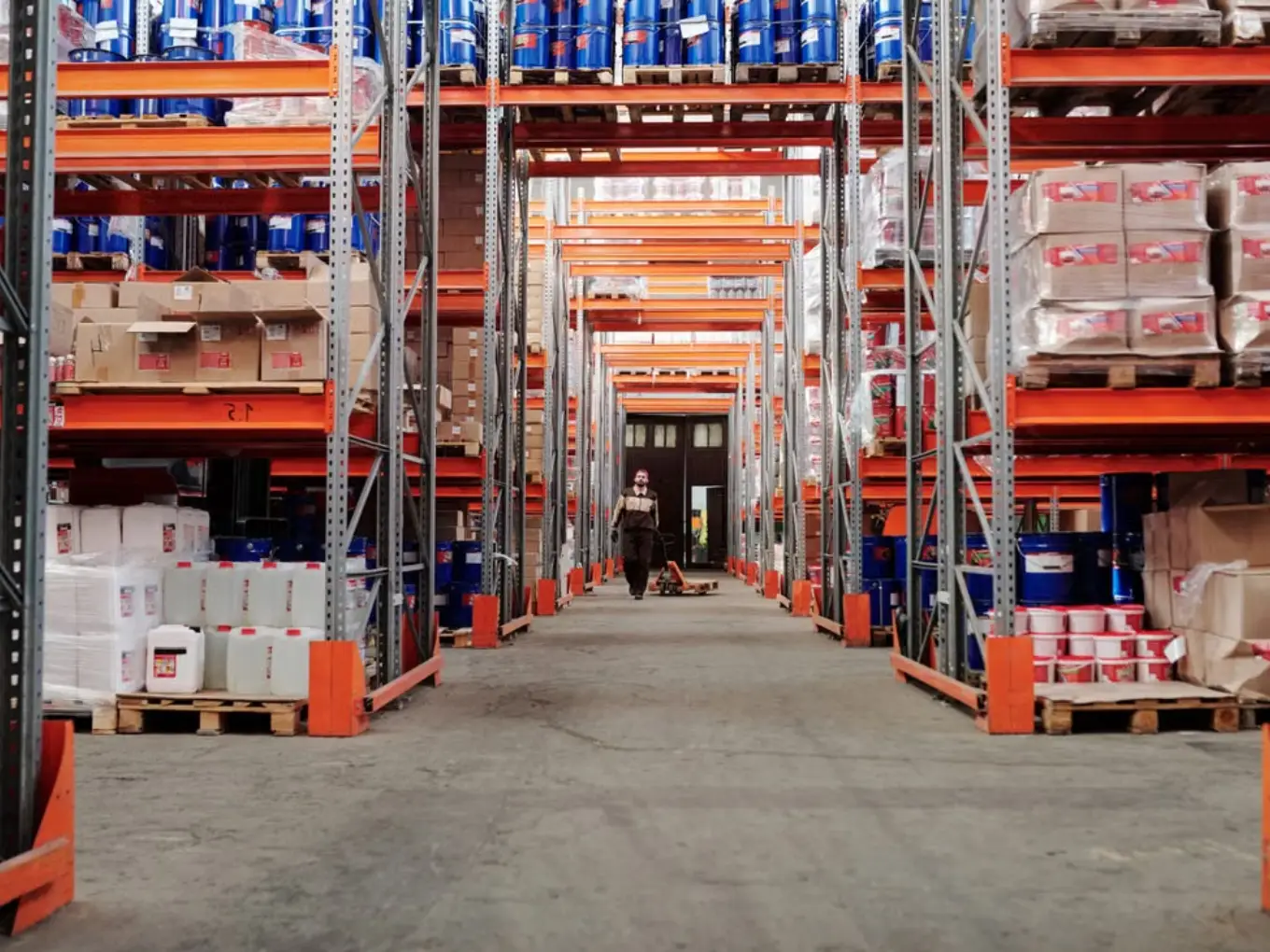 Sırt sırta paletli raf sistemleri selective pallet racking