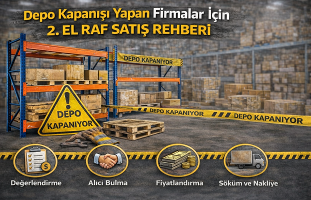 Depo Kapanışı Yapan Firmalar İçin 2. El Raf Satış Rehberi